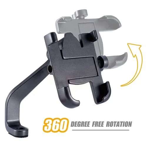 QUALITY ALUMINIUM Motorcycle and Bike Phone Holder with USB Port