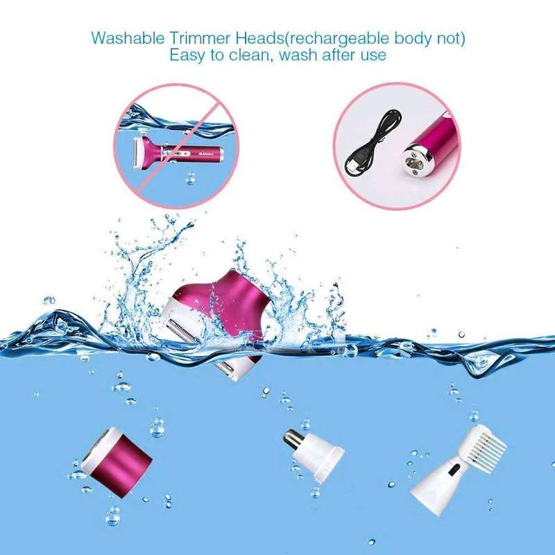 4-in-1 Women's Electric Shaver Set