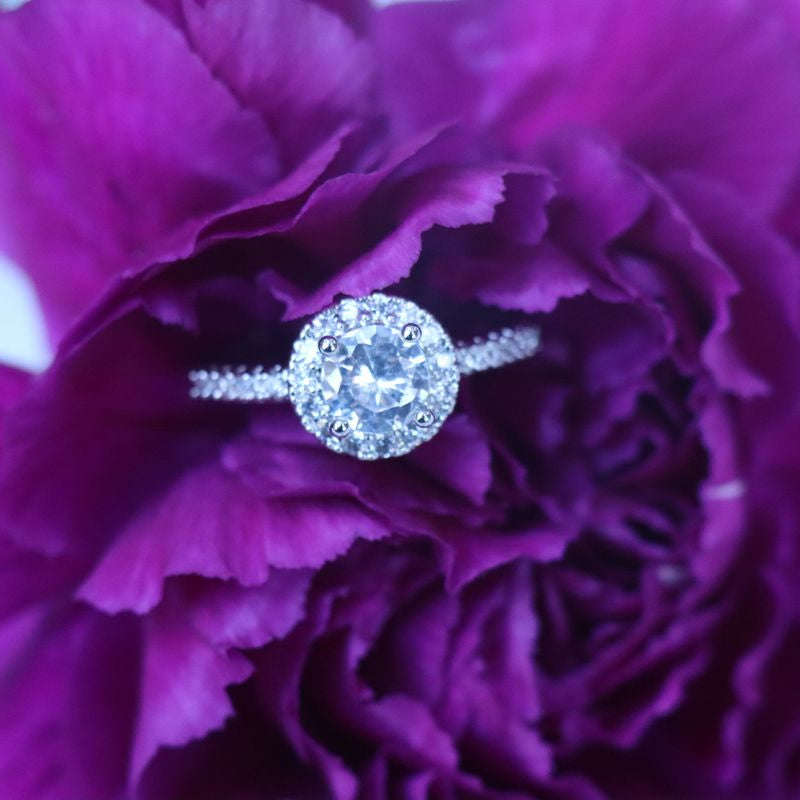 Elegant 1 Carat Cubic Zirconia Ring - Size 6 (M)