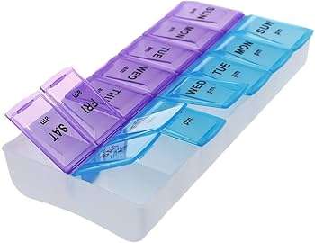 Pill Storage Box 7 Days AM/PM Organizer