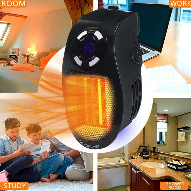 1000w Colorful Wall-Outlet Electric Heater