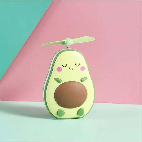 Mini Handheld Fan and Mirror with LED Night
