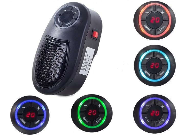 1000w Colorful Wall-Outlet Electric Heater