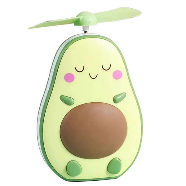 Mini Handheld Fan and Mirror with LED Night