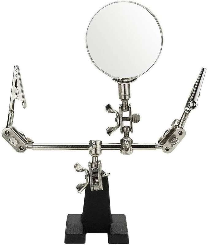 Soldering Third Hand Helping Stand Magnifying Tool