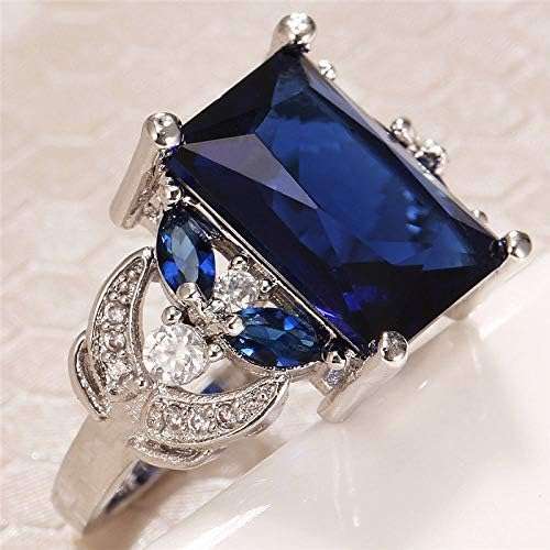 Elegant Luxury Ring with Synthetic Gemstones- Size 8