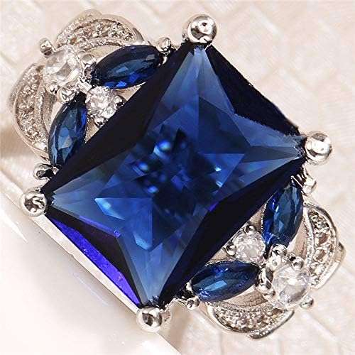 Elegant Luxury Ring with Synthetic Gemstones- Size 8