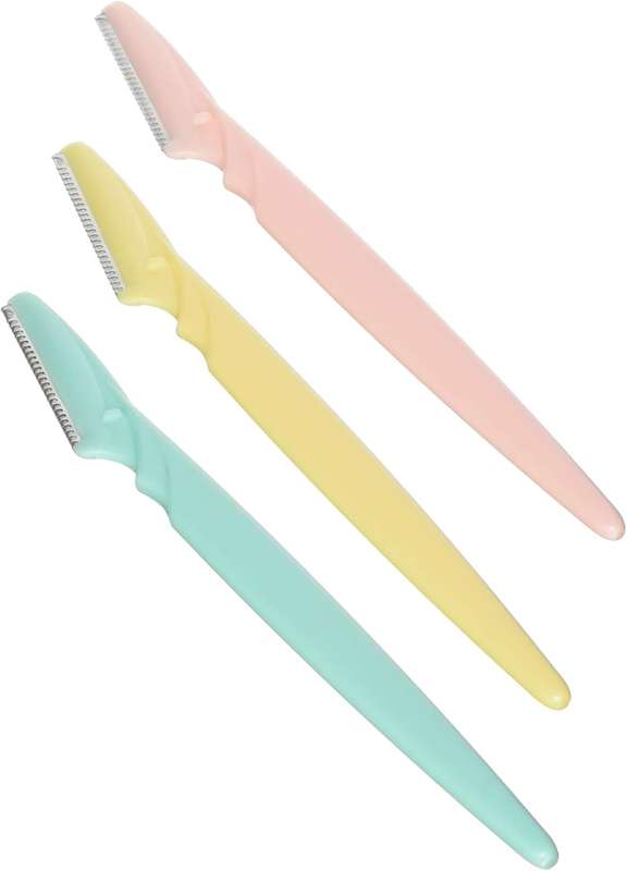 Eyebrow Razor, Facial Hair Remover and Dermaplaning Tool - 3 Pack Set