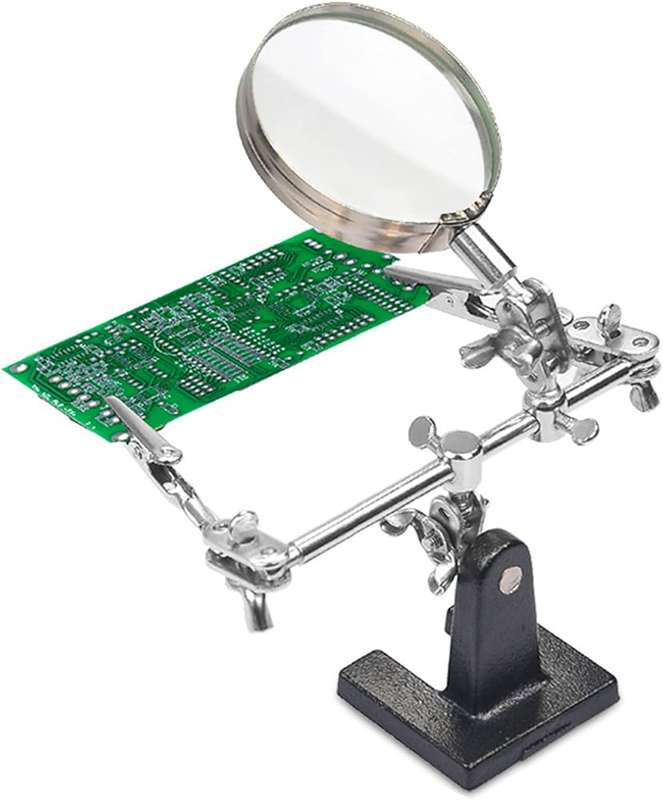 Soldering Third Hand Helping Stand Magnifying Tool