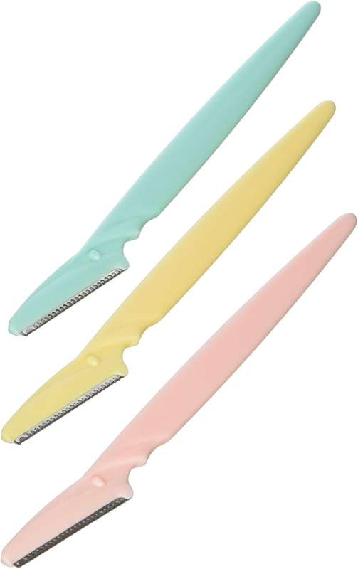 Eyebrow Razor, Facial Hair Remover and Dermaplaning Tool - 3 Pack Set