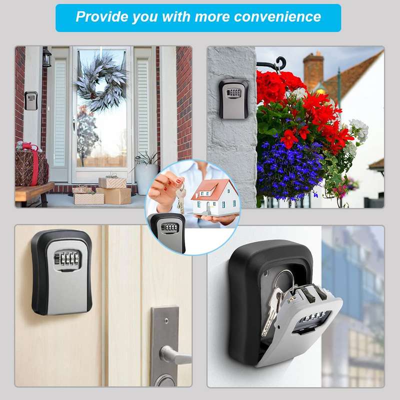 Key Storage Lock Box with 4 Digit Combination