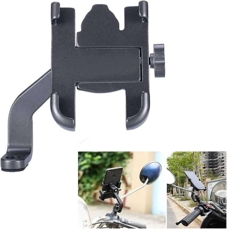 QUALITY ALUMINIUM Motorcycle and Bike Phone Holder with USB Port