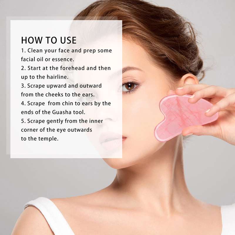Gua Sha Stone Rose Quartz