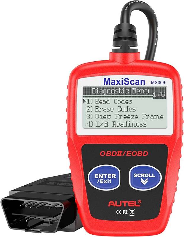 MS309 Car Fault Detector Code Reader OBD2 Scanner Diagnostic Tool