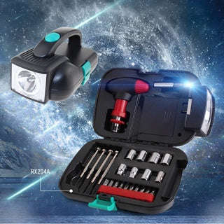 24 PCS Portable Flashlight Tool Box Set
