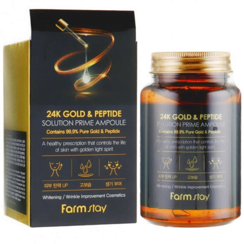 Farmstay 24K Gold & Peptide Solution Prime Ampoule