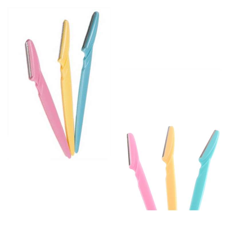 Eyebrow Razor, Facial Hair Remover and Dermaplaning Tool - 3 Pack Set