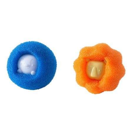 2 Piece Washing Machine Reusable Hair Catcher / Cleaning Balls