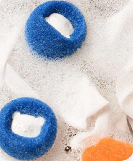 2 Piece Washing Machine Reusable Hair Catcher / Cleaning Balls