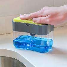 2-in-1 Soap Pump Dispenser and Sponge Caddy