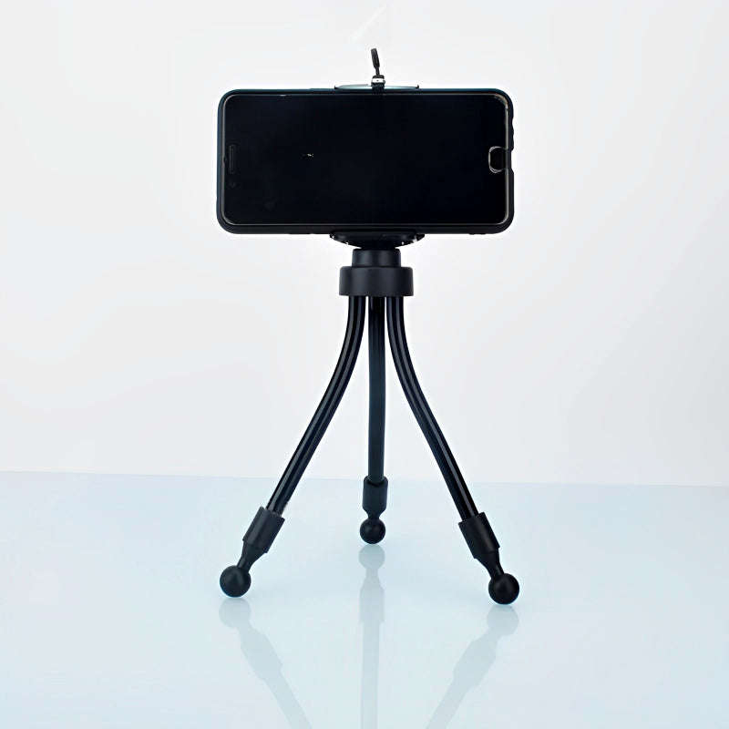 Mini Flexible Tripod With Clip Mount Holder For Mobile Phones