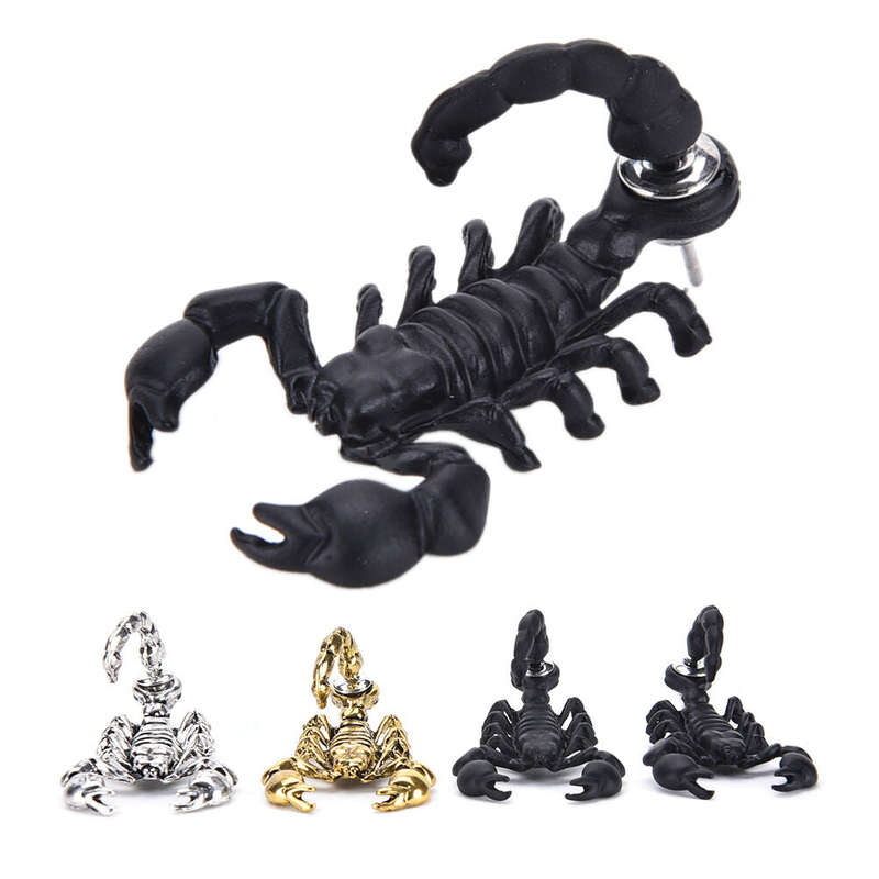 Punk Alloy Scorpion Stud Earrings