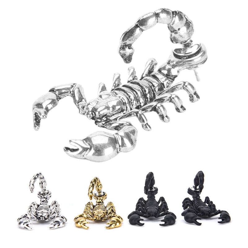 Punk Alloy Scorpion Stud Earrings