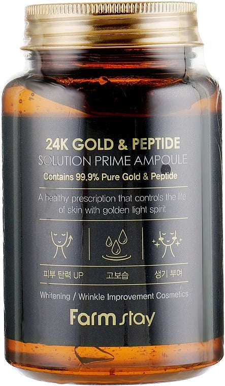 Farmstay 24K Gold & Peptide Solution Prime Ampoule
