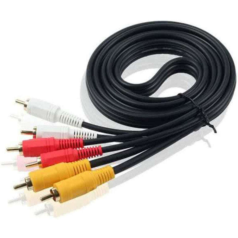 3RCA Male To 3RCA Male Audio Video Cable
