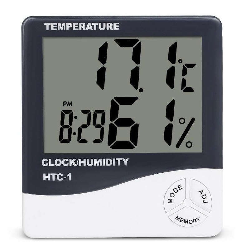 Temperature Humidity Meter And Clock - LED Time Temperature - Very handy