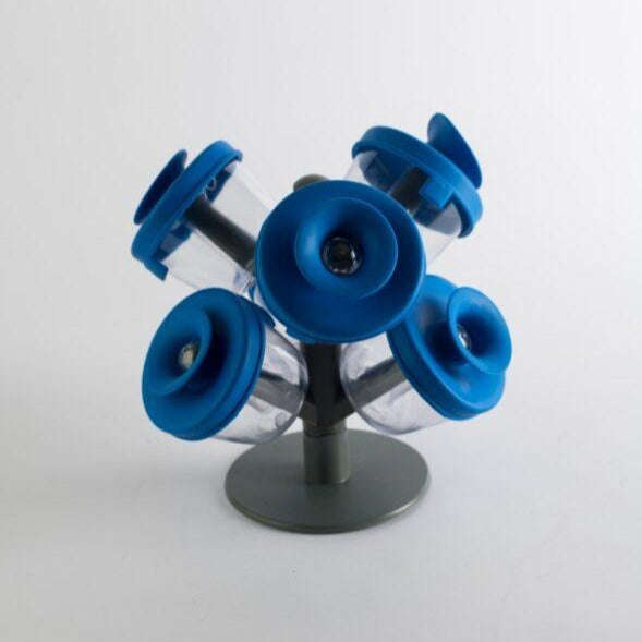 6 Piece Spice Rack Organizer - Blue