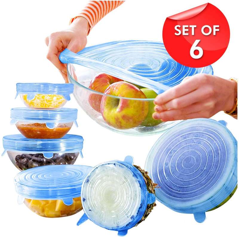 Silicone Stretch Lids 6 Pack
