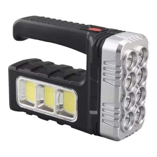 Ultra Bright 8 LED Waterproof Flashlight with USB/Solar Charging