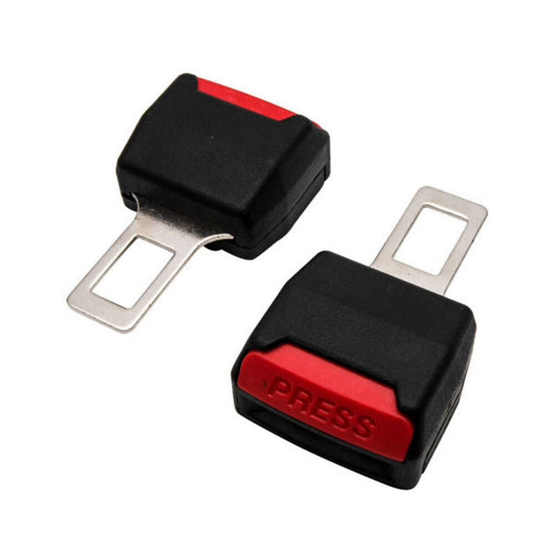 Set of 2 - Car Seat Belt Buckle Extender Clip Alarm Stopper