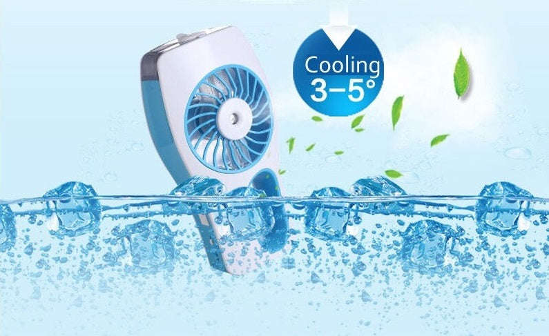 Rechargeable Handheld Misting Fan Humidifier