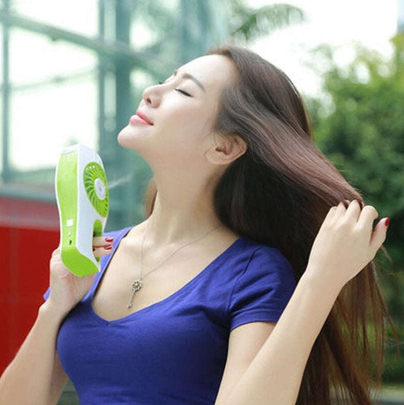 Rechargeable Handheld Misting Fan Humidifier