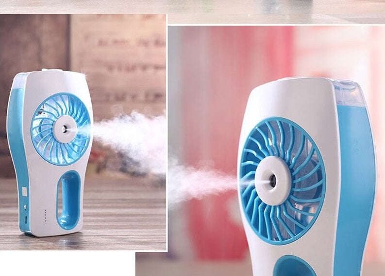 Rechargeable Handheld Misting Fan Humidifier