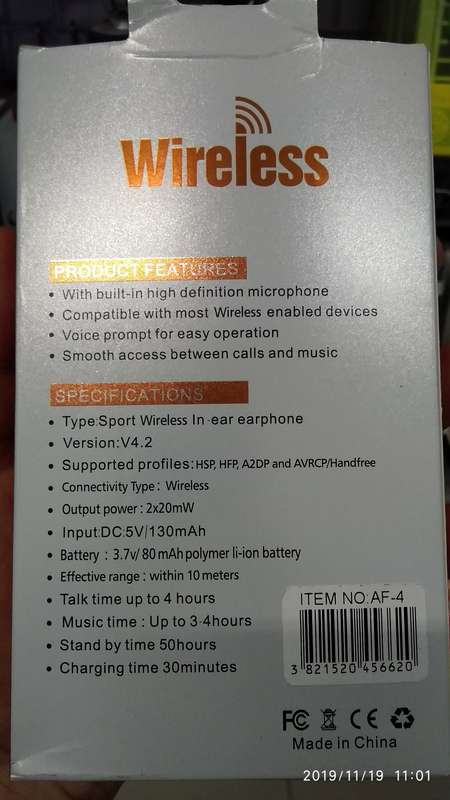Bluetooth Wireless Sports Earphones