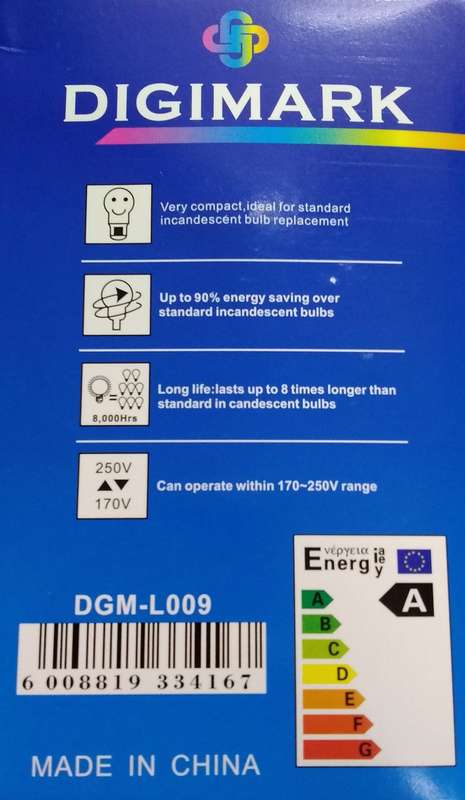 Digimark B22 9w Emergency Smart LED Bulb