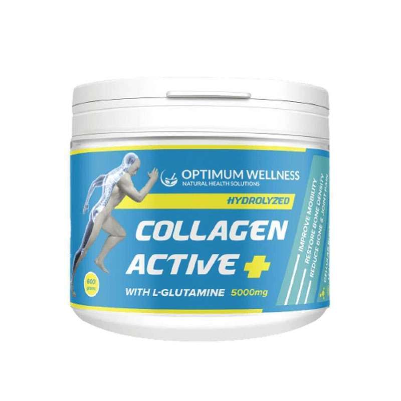 Optimum Collagen Active+ 10,000mg L-GLUTAMINE 5000mg 500g  scientifically formulated to help acti...