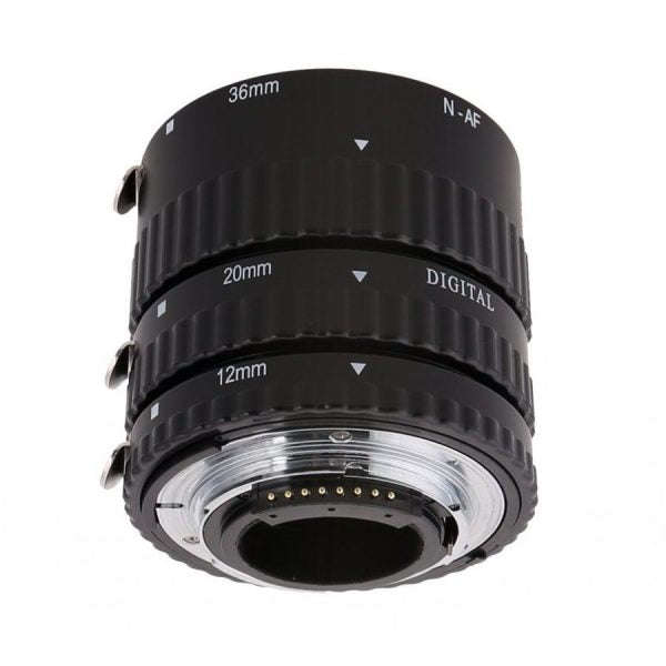 Meike MK-N-AF-A Metal Auto Focus AF Macro Extension Tube Set for Nikon