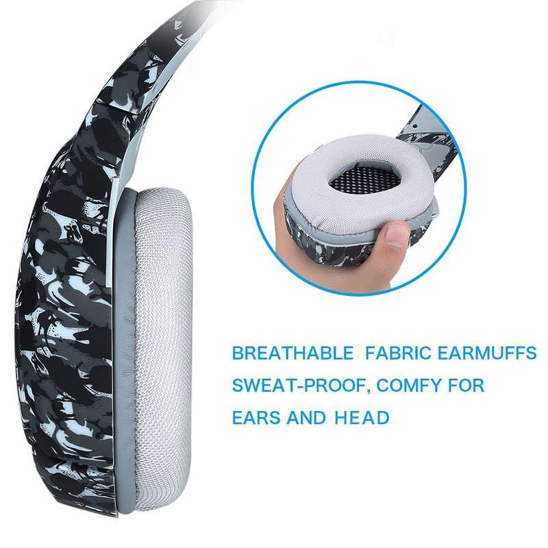 ONIKUMA K1-B 3.5mm Stereo Gaming Headset Camo Grey