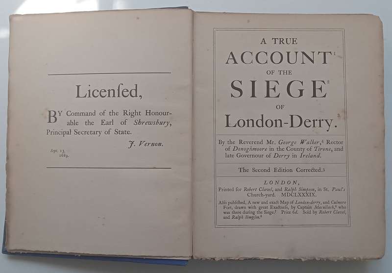 The Siege of Derry in 1689 (1893 Facsimile Reprint) | Rev. Philip Dwyer (Ed.)