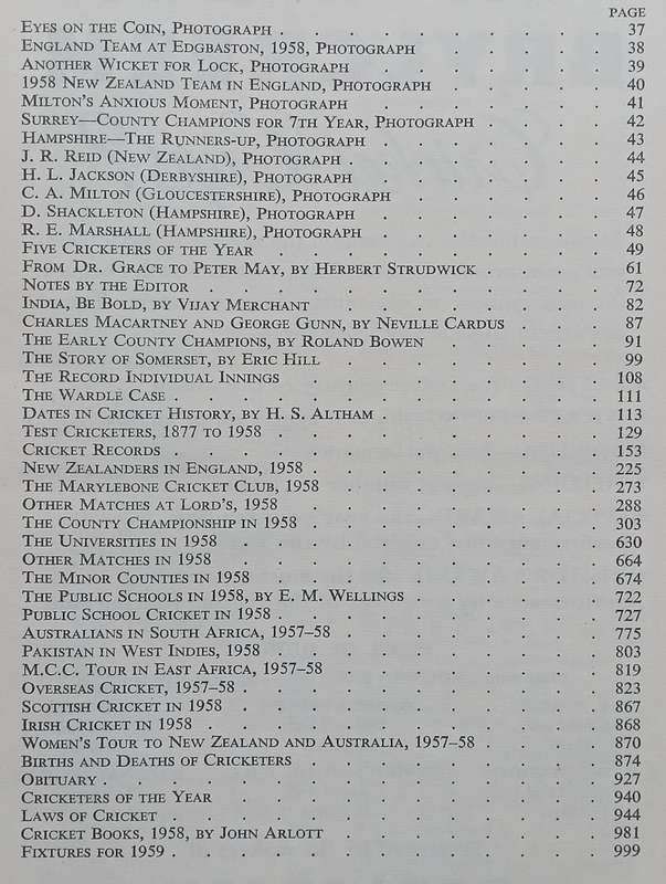 Wisden Cricketers Almanack 1959 (96th Edition) | Norman Preston (Ed.)