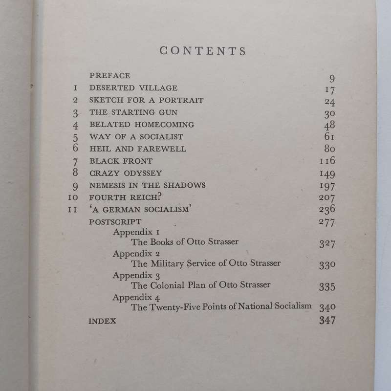 Nemesis? The Story of Otto Strasser (Published 1940) | Douglas Reed