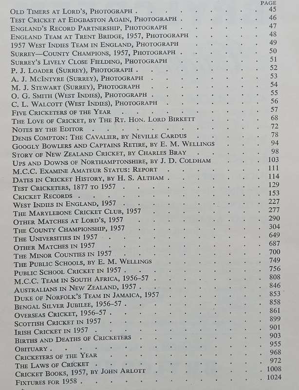 Wisden Cricketers Almanack 1958 (95th Edition) | Norman Preston (Ed.)