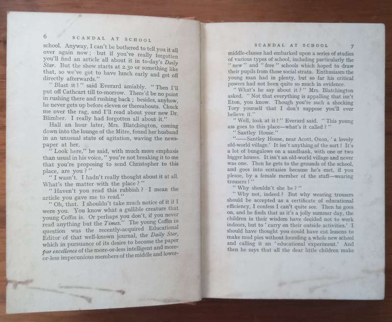 Scandal at School (First Edition, 1935) | G. D. H. & Margaret Cole