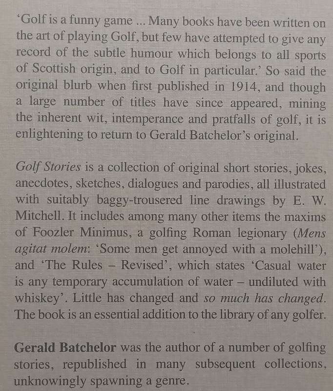 Batchelors Golf Stories | Gerald Batchelor