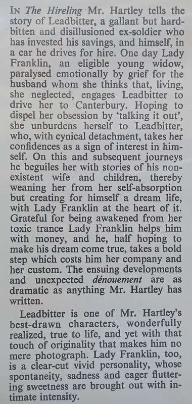 The Hireling | L. P. Hartley