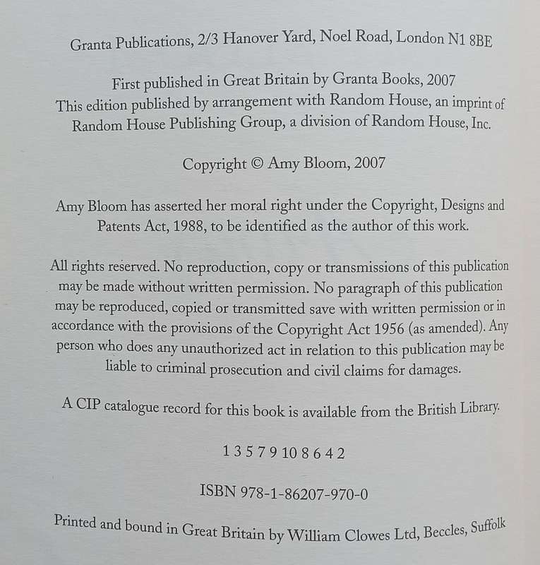 Away (Possibly a Proof Copy) | Amy Bloom